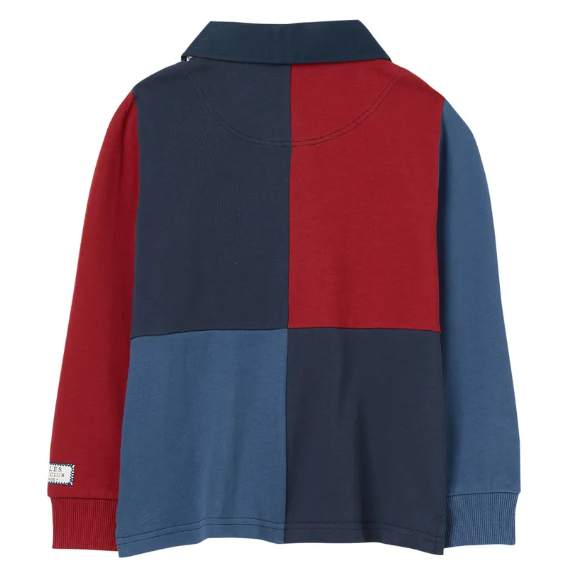 Joules Boys Union Rugby Shirt - French Navy-1